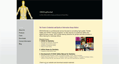 Desktop Screenshot of osha4dental.com